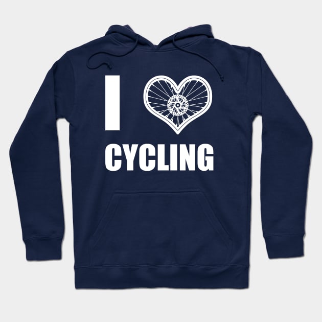 Cycling Bicycle Athlete Love Slogan Gift For Cyclist Hoodie by BoggsNicolas